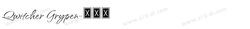 Qwitcher Grypen字体转换
